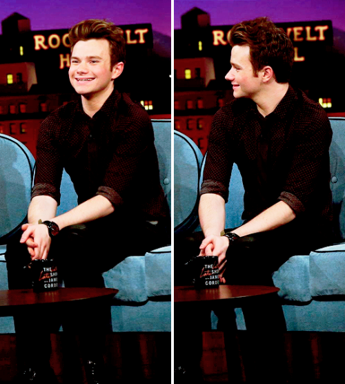 crissncolfer:Chris on ‘The Late Late Show with James Corden’