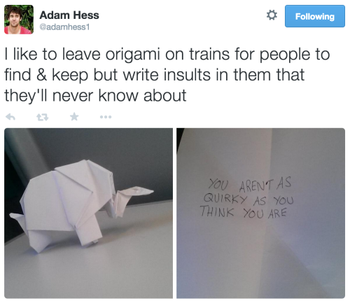 thefudge:  pleatedjeans:  @adamhess1  my hero