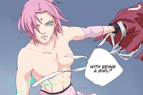 “He Told Sakura-chan She Fought Like A Girl,” Naruto Volunteered. Sasuke Wondered Why Everyone In