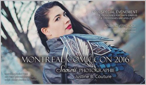 So I will be at @mtlcomiccon taking awesome photos of your cosplays! // je vais être au Comiccon de 