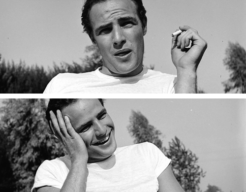 mortalsandmodels:  Marlon Brando photographed by Ed Clark on the set of The Men, 1949