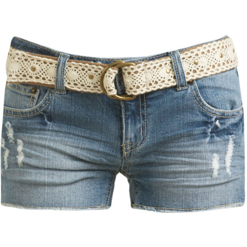 Wet Seal shorts ❤ liked on Polyvore (see more crochet shorts)