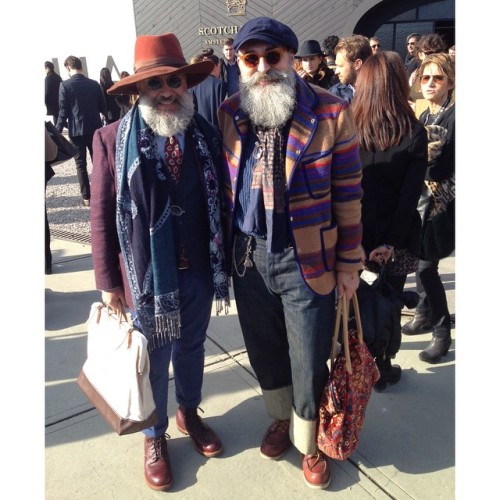 A unique friend &amp; bearded brother Gianni @giannifontana with the most amazing hat of Pitti 87 - 