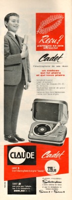 publicite-francaise:  Electrophone Claude