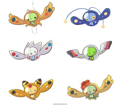 myiudraws:  Reuniclus Variations Gen2(2,3)