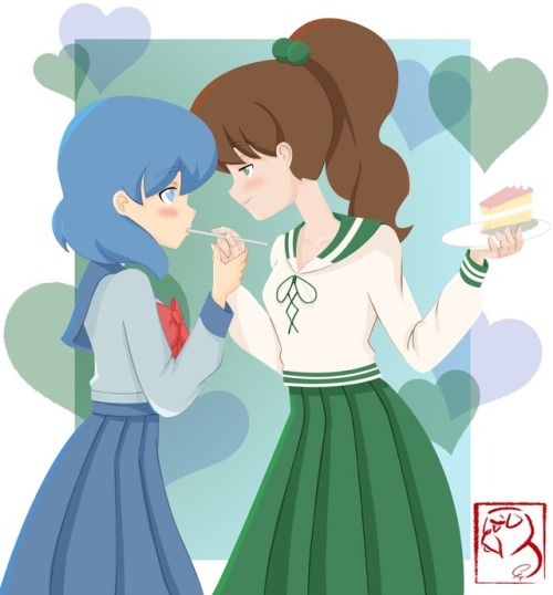 Ami x Mako Don’t know what their ship name is….