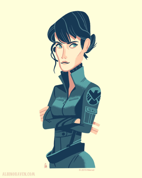 Maria Hill, for the official Avengers: Age of Ultron Art show at Hero Complex Gallery