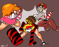 spicerpuffs: Doodle from Tonight’s Stream!  Spicerpuffs Vs Harley Quinn  