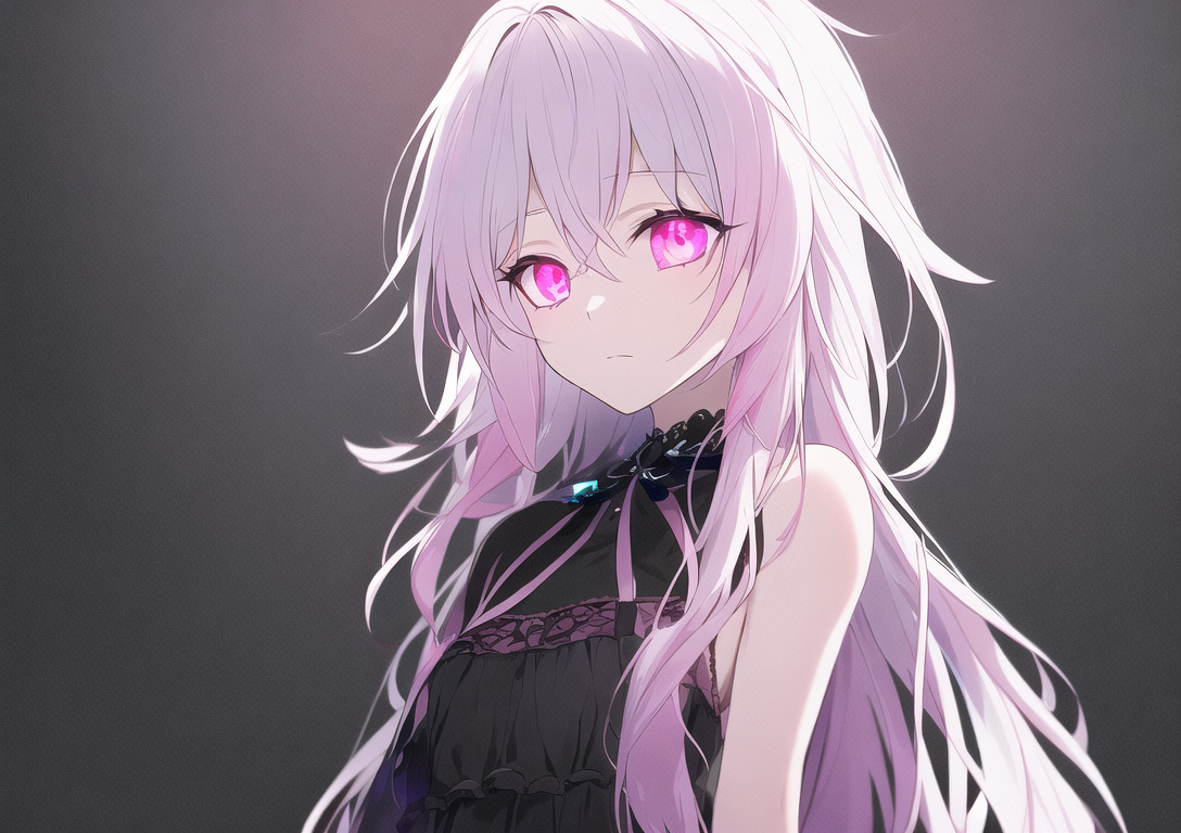 AI Dark anime girl with glowing eyes 2 by LuciaNya96 on DeviantArt