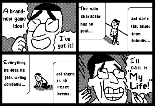 suppermariobroth:One of the sample comics found at the D.I.Y. Shop in WarioWare: D.I.Y.