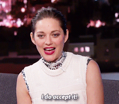 lipgallagher:  Marion on her Oscar nomination. 