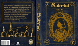 fellowshipofthedoodles: Made my own cover for Garth Nix’s “Sabriel”, sometimes class assignments are fantastic.   If you haven't heard of it, you should check it out. The book is amazing and well written and contains a cat!(that might not actually