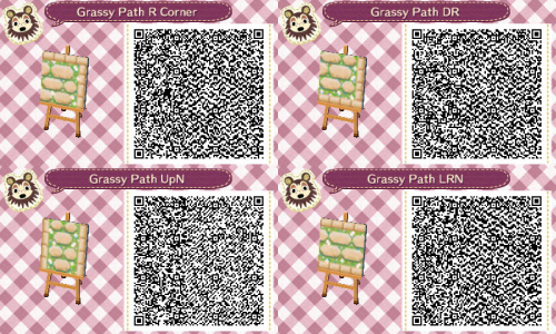 I made a grassy stone path to celebrate spring! The river pathway I used can be found here!