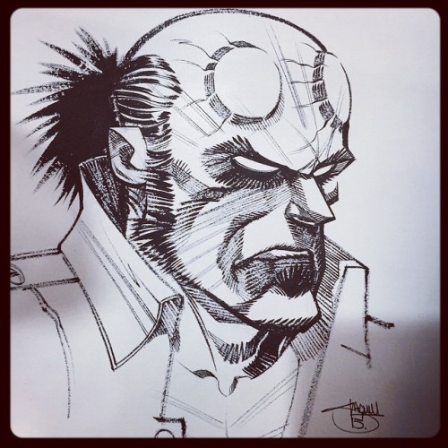 #inkpulpdoodleoftheday #hellboy #heroescon commission - Follow me on Instagram and Twitter @yecuari