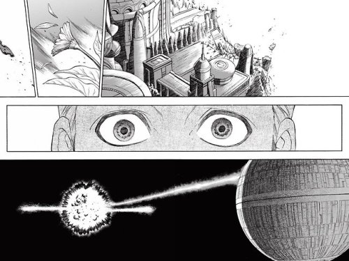 gffa:Lost Stars - Manga Adaptation | by Yusaku Komiyama | Destruction of Alderaan from the ground