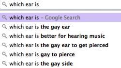 bearswithantlers:  Both sides. All ear piercings are gay. Take it from someone who pierces ears and has them pierced.