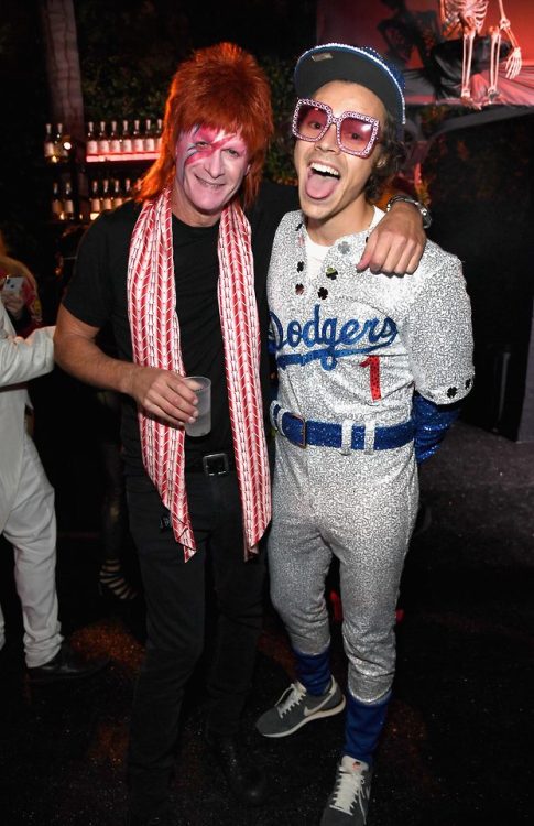 harrystylesdaily:Harry and Rande Gerber at the Casamigos Halloween Party, October 26