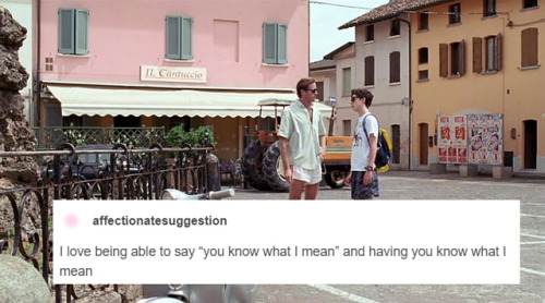 callmetimothee:elio x oliver + tumblr text posts