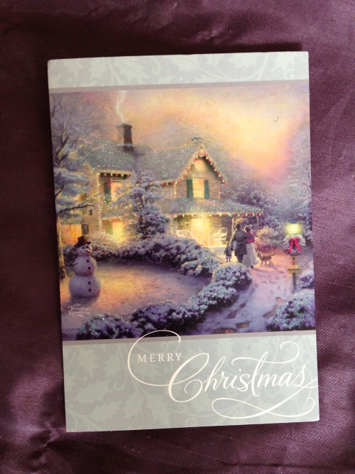 alisonroseishere:Got this lovely card from Melinda in Florida for the holiday card exchange hosted