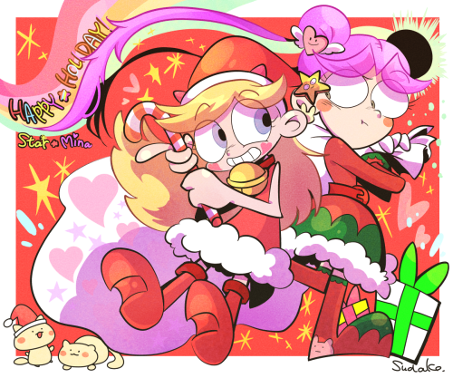 Star and Mina ♡ Merry Christmas ! :)
