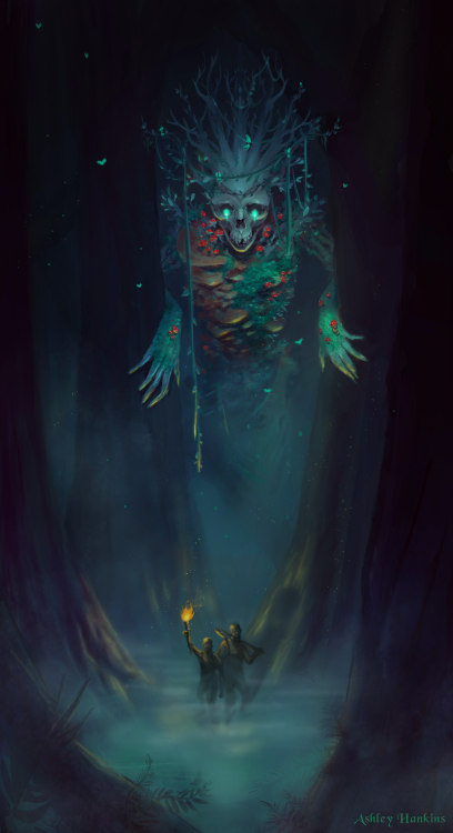  The Forest King, by Ashley Hankins, via Bēhance.