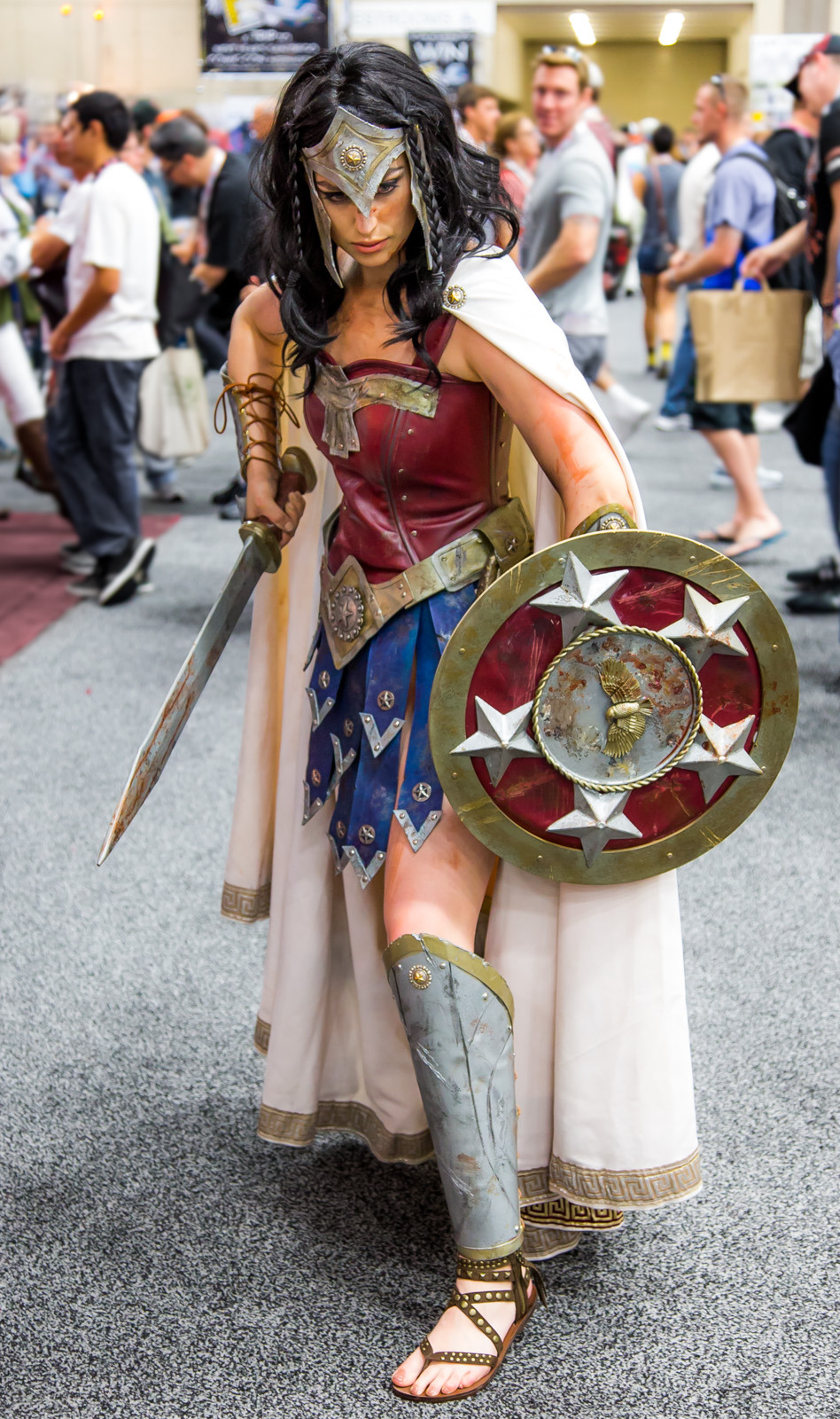 kellysue:  meagan-marie:  SDCC Showcase: Warrior Wonder Woman! Had an absolute blast