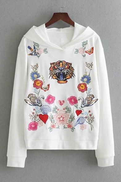 cleveruuu: Delicate design sweatshirts & hoodies  Floral Embroidered // Alien Pattern  Grommet Detail Tie // Letter Print  MEOW // Flora Print  Floral Embroidered // Tiger and Floral Embroidered  USA Pattern // Cartoon Sleeping Cat Limited in stock,