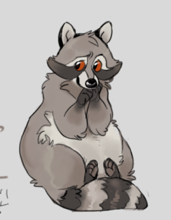 maysworkshop:raccoons!! good squishy thieves…