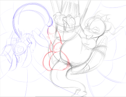 WIP of fluffy spider filling spyro’s nice