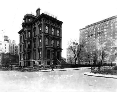 No longer with us: The George Ehret Mansion, 1197 Park Avenue, Manhattan,  1928.