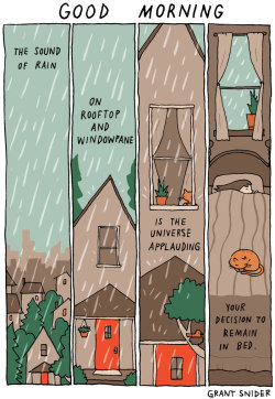 incidentalcomics:  Good MorningI wrote this comic while it was raining.  