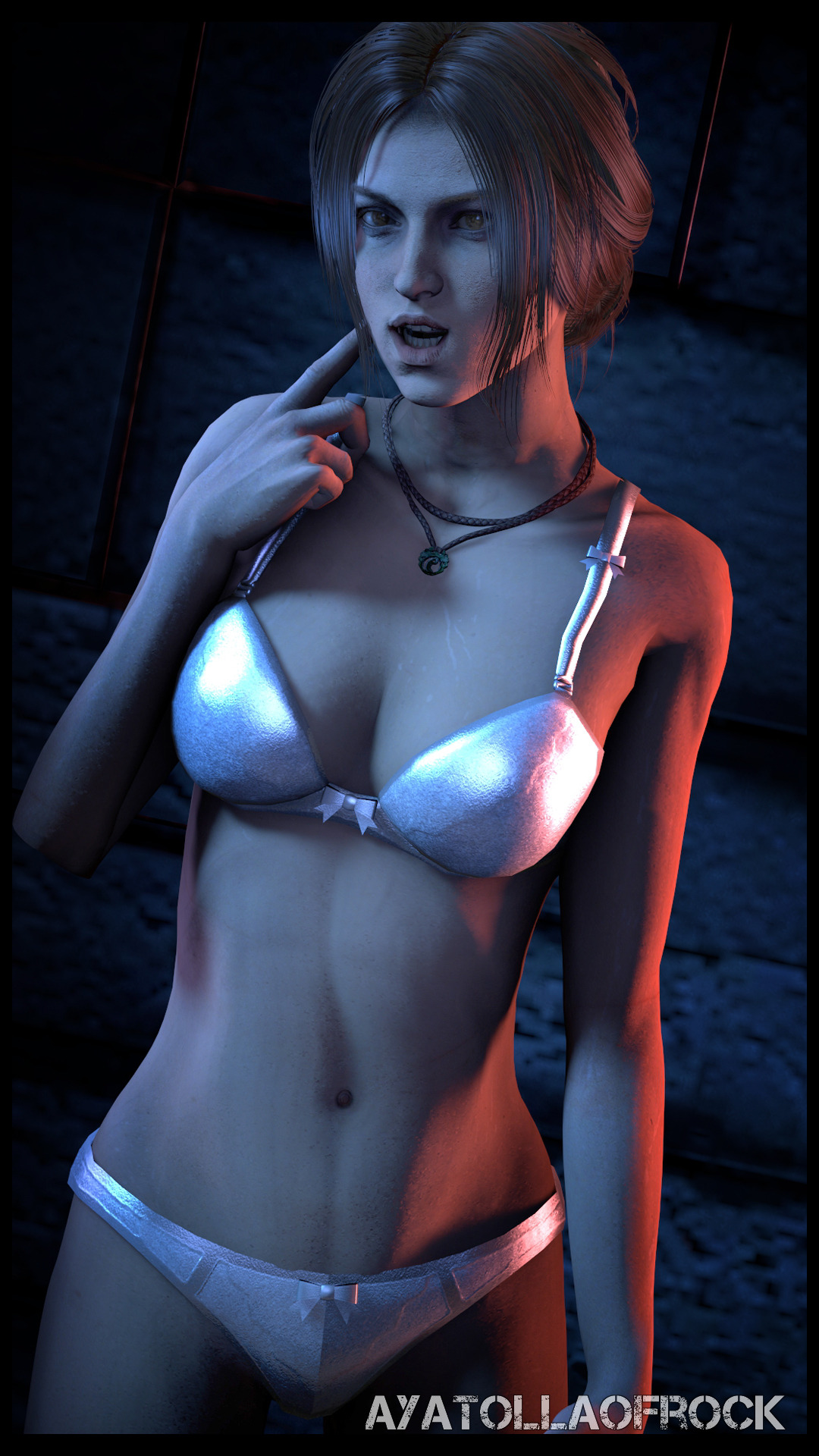 ayatollaofrock:Wow her bra is really shiny…
