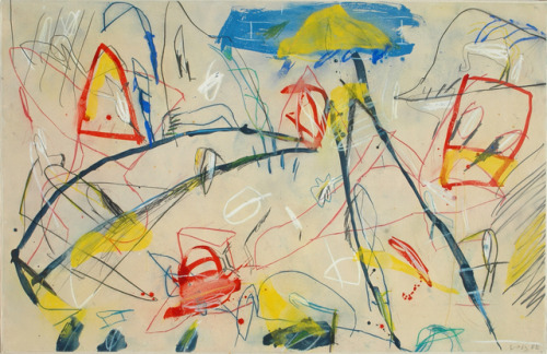 Jan Voss Untitled, 1982 Mixed media on paper laid on canvas