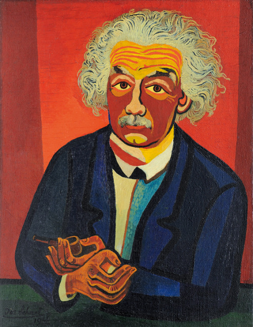 amare-habeo: Josef Scharl (German-American, 1896 - 1954)   Albert Einstein, 1944 Oil on ca