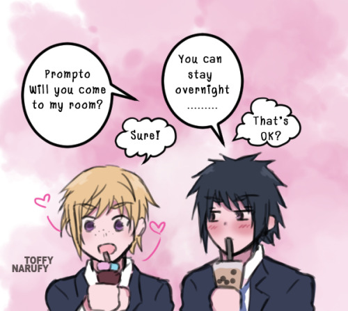 toffynarufy:  After Class //Noct & Promp