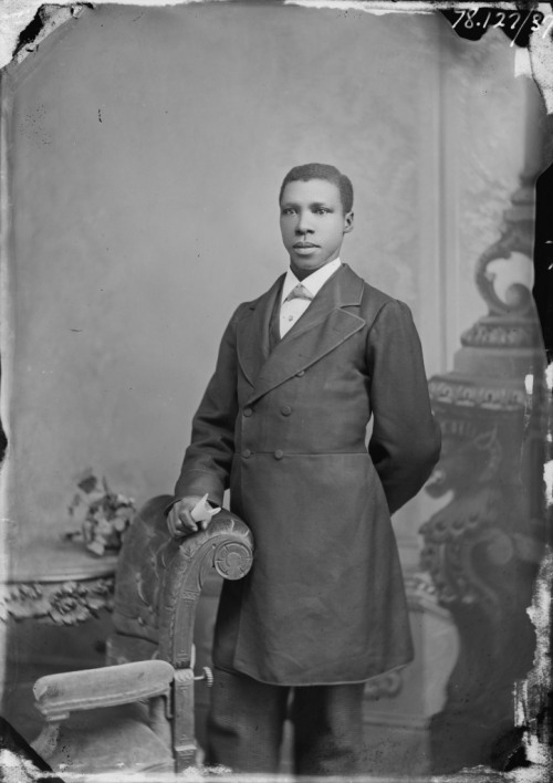 From submitter fairweatherfrey:Full-length portrait of an unidentified man, photographed by E. E. He