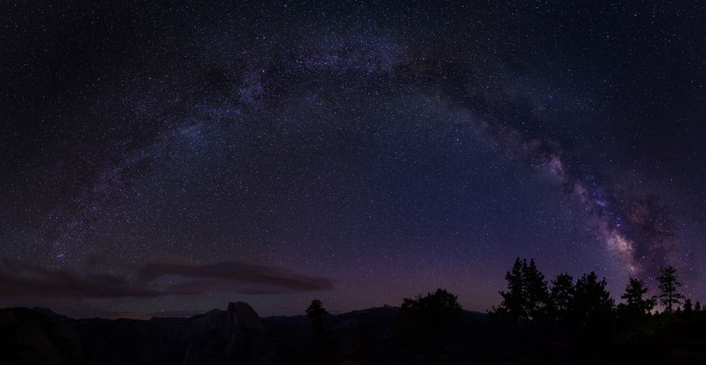 just&ndash;space:  Milky Way Arc over Yosemite  js 