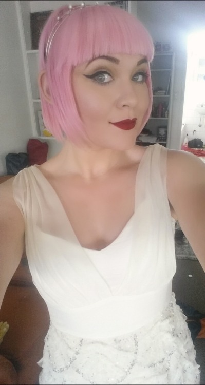 Dressed up the for the first time in ages to hang out with my mum last month. White dress is Alannah