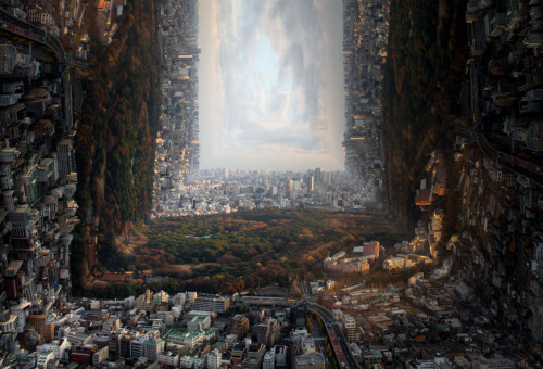 archatlas:    Mind-bending Dream Landscapes by Petey Ulatan  Petey Ulatan is a designer specializing in brand management, development, graphic design, photography and web design. Like other artists and architects he was inspired by the mind-bending