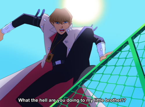 ochibrochi:    “IS HE FOR REAL ABOUT TO FIGHT THIS TEN YEAR OLD”(Yu-Gi-Oh! Virtual World Arc, 2002) credit: [x]UPDATE: tumblr didn’t upload the 4th pic! this is the full version!