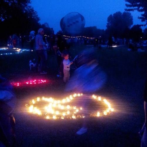 A Festival Of #lights (#Lichterfest) Makes More Sense In The Dark - And Look At The #kids Having #fun!