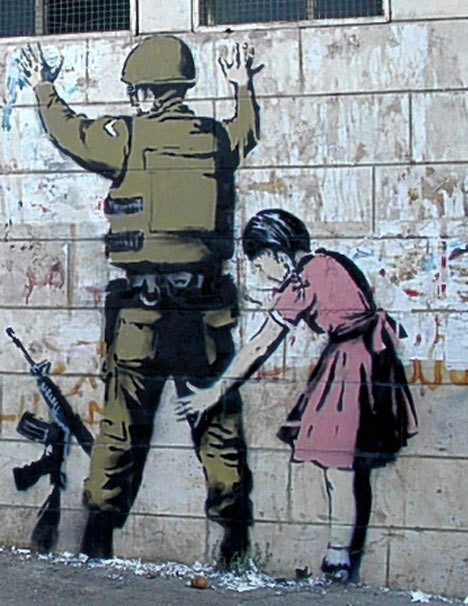 unholy-sight:  mishasminions:  butt-hole-bread:  jeremyblogsthings:  justcallmejude:  booksbreathe:  123lee:     Banksy.      I’ve reblogged almost all of these. Fuckin dope artist.  I will never tire of Banksy.  The last one though.  THESE ARE FUCKING