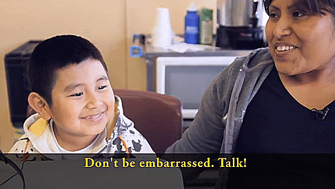 Native Mixtec woman on speaking an indigenous language.