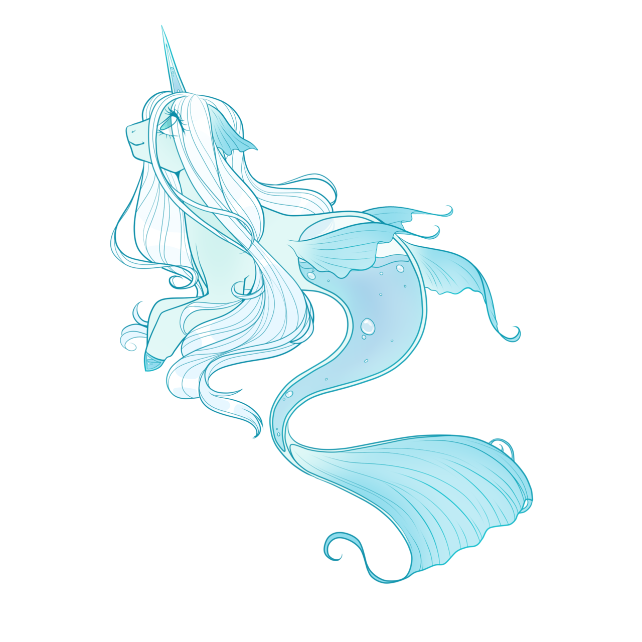 sirenibe:I designed a new oc for myself, I call her Shimmering Coerulea and I love