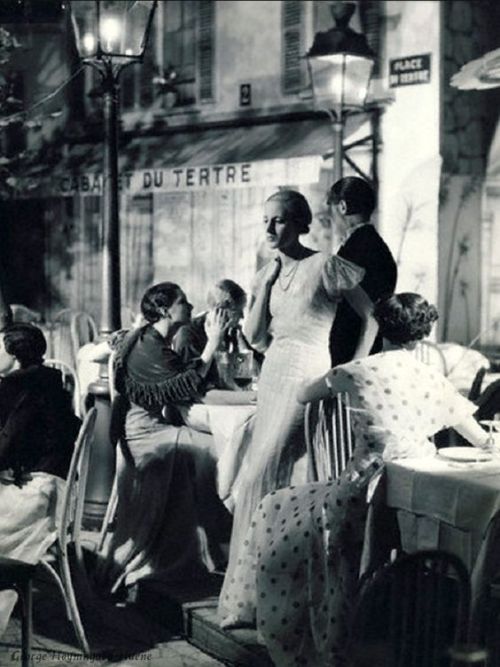 Place du Tertre, Paris 1932, by Georges Hoyninguen-Huene