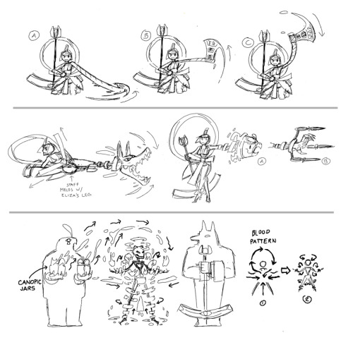 blackbookalpha: Alex gave us the green light to show our move concepts (even unused) for Skullgirls.