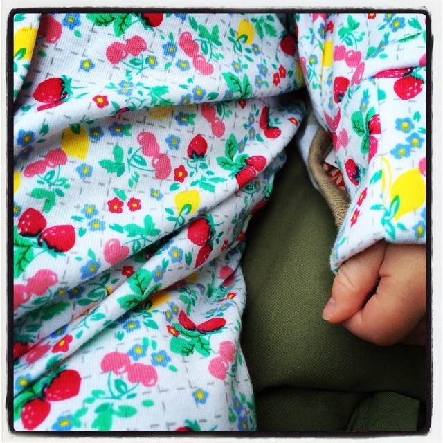 Loving another new babygrow. #spring