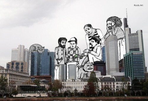 unicorn-meat-is-too-mainstream:  Buildings and Skies Transformed Into Playful Line Drawings 