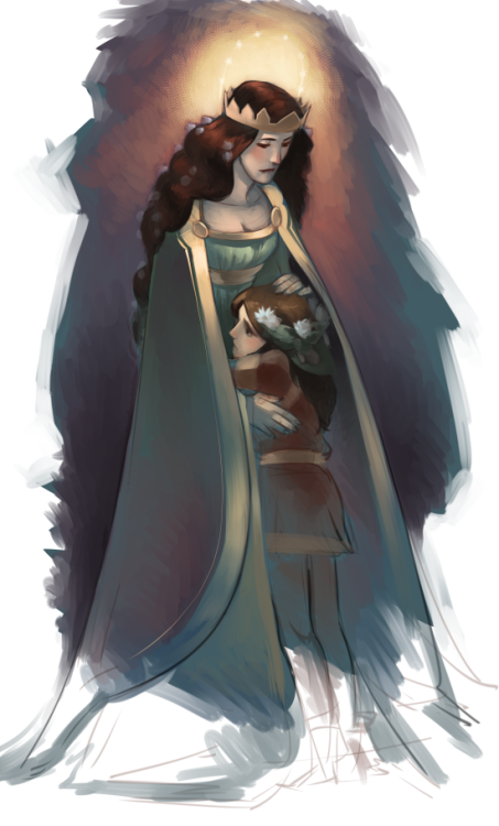 melkorwashere: Yavanna & Aiwendil (Radagast) WIPit suppose to be just another sketch, but then i