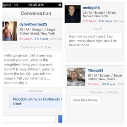 Nice tites honey. #okcupid #crying #mankiller